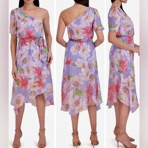 BEAUTIFUL NWT Julia Jordan One Shoulder Lilac Dress Sz 6 Valentines Date Gift